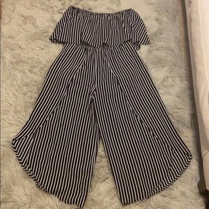 Pinstripe jumpsuit